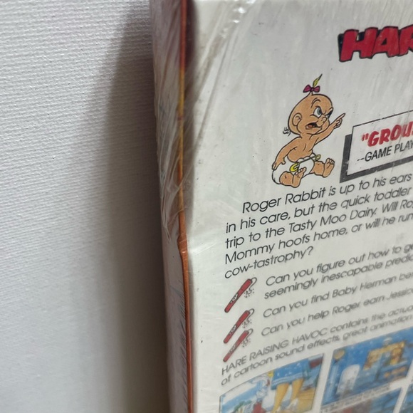 SEALED Roger Rabbit in Hare Raising Havoc Disney Software 1991 Big Box IBM PC - Picture 7 of 8